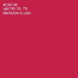 #C32148 - Maroon Flush Color Image